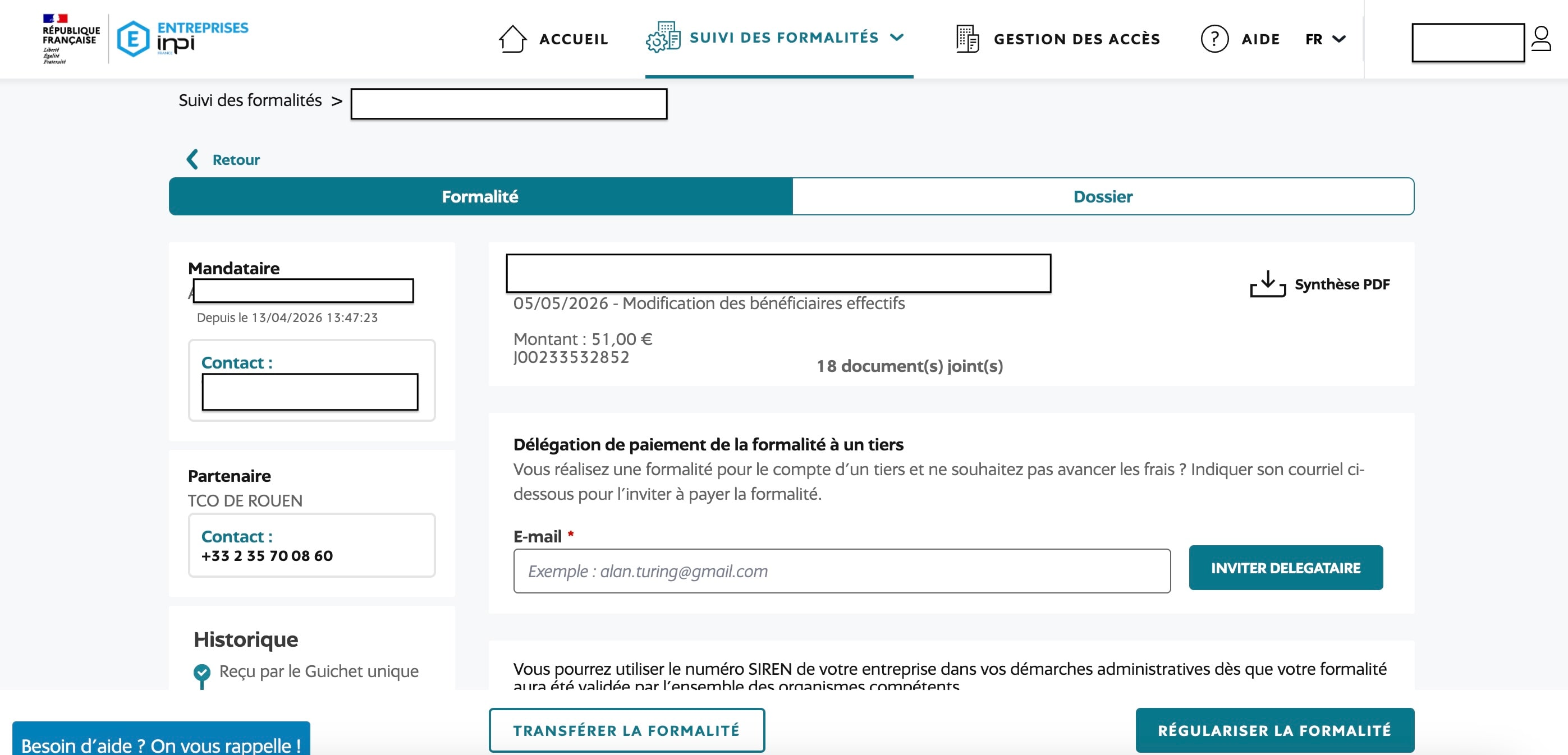 INPI · Recherche entreprise